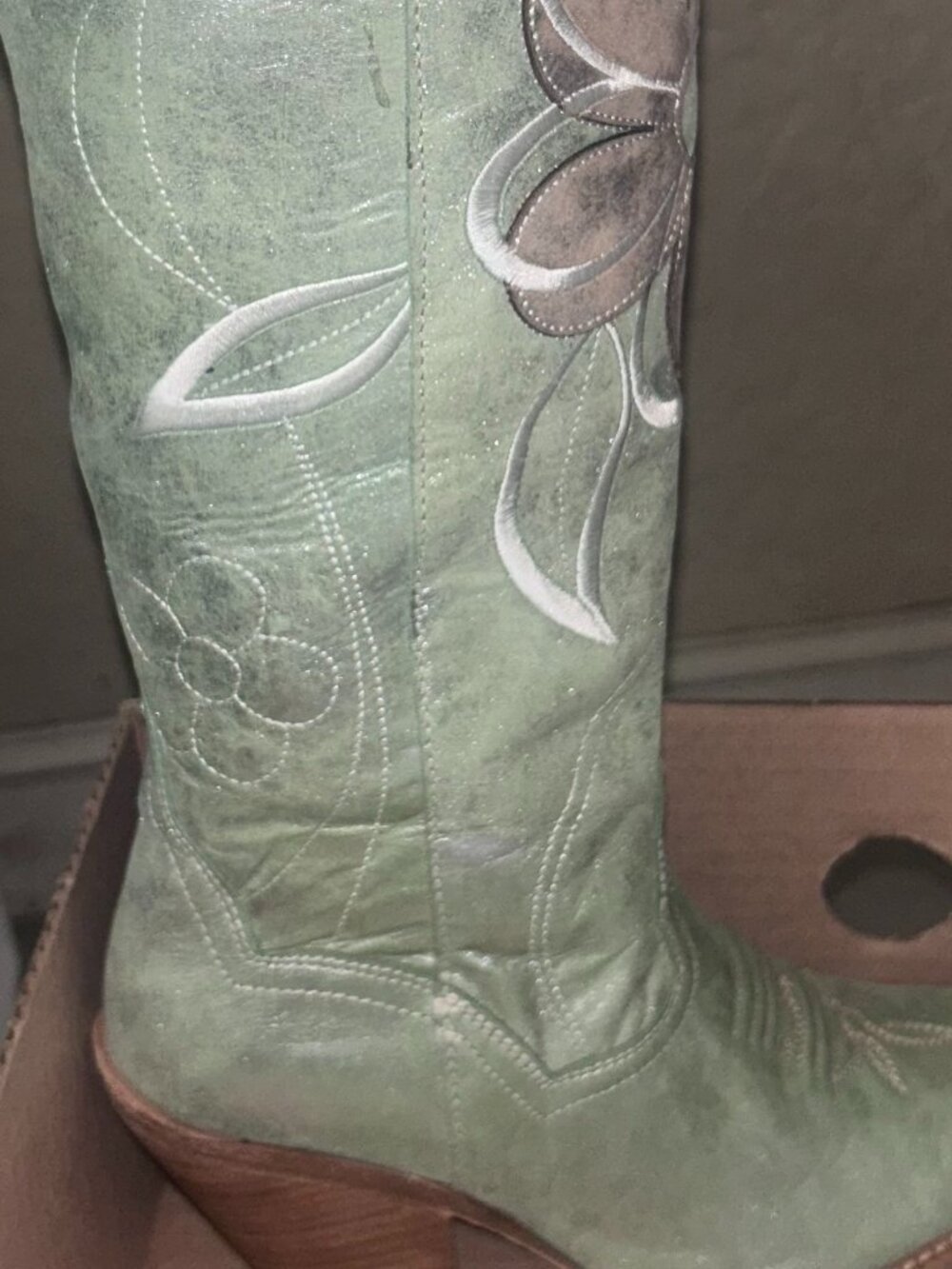 Dan Post Women's METALLIC Jilted High Western Boots - Picture 6 of 9